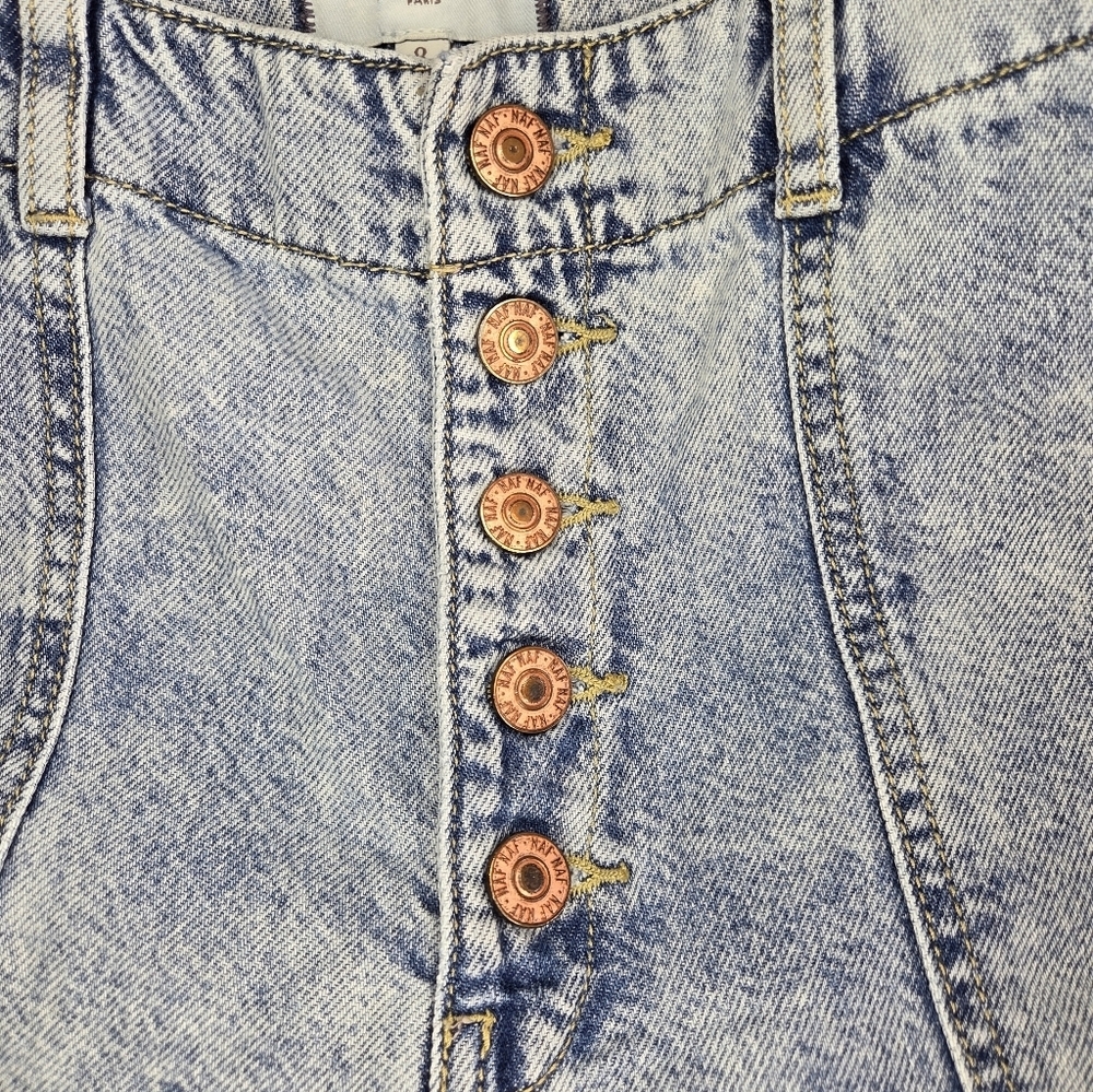 Naf Naf High Rise Slouchy Mom Jeans Size 8 - Picture 5 of 8